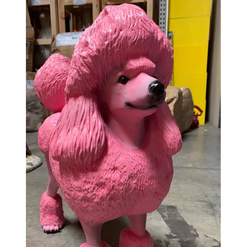 Wildon Home® Dervo Pink Poodle Life Size Dog Statue - Wayfair Canada